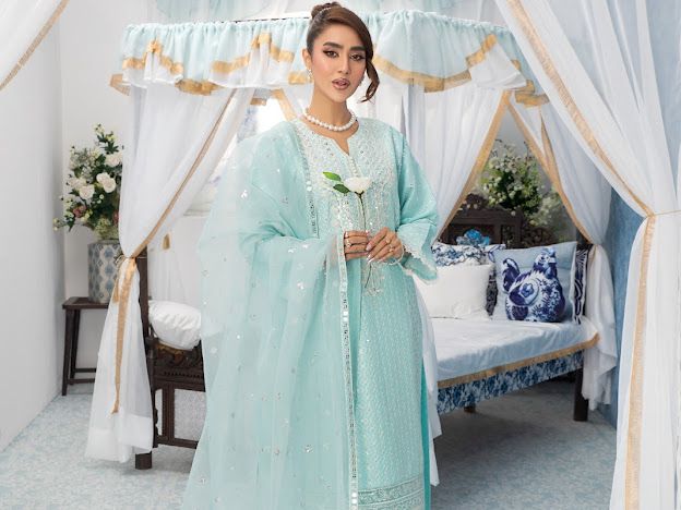 Turquoise Heera Suit