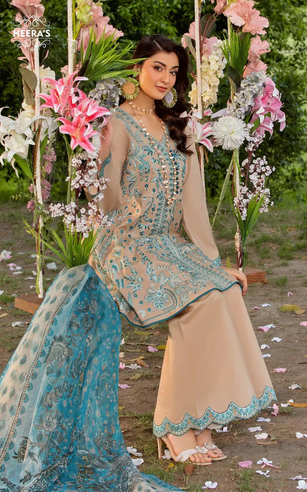 Beige Frock Gharara