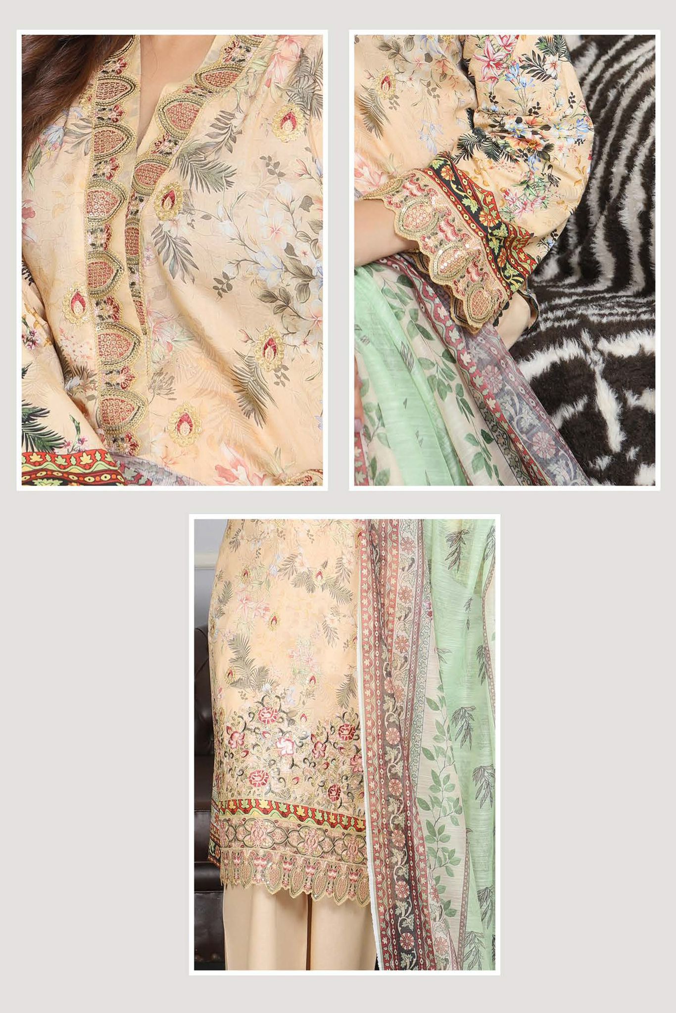 Munira Designer Lawn Suit - 003