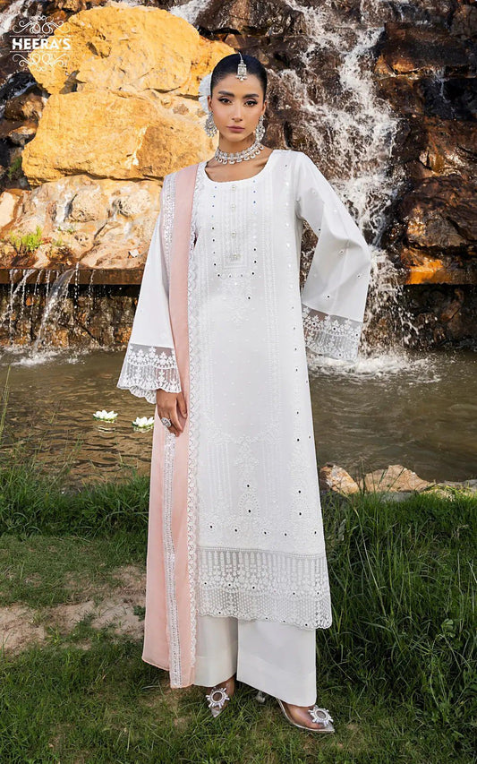 White Heera Suit