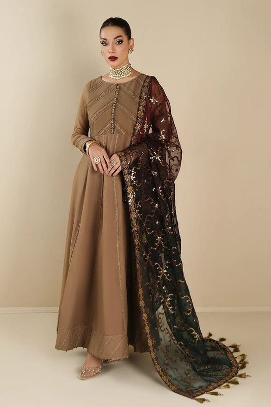 Alizeh Brown Maxi Dress